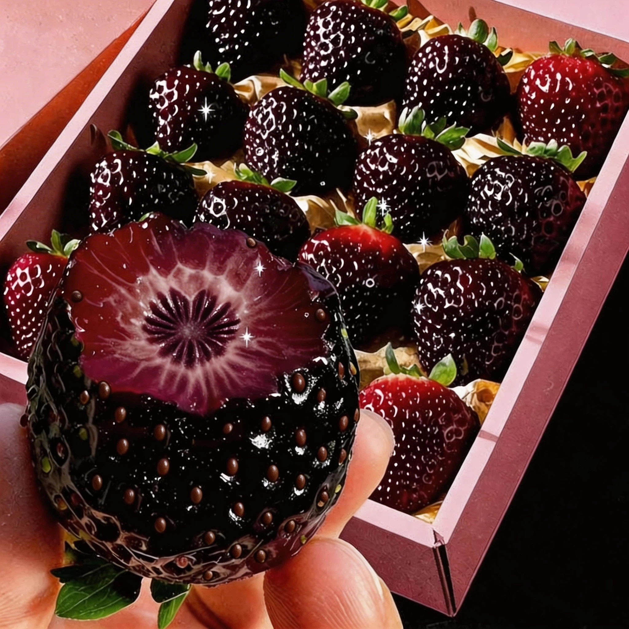 🔥 ГОРЯЩА РАЗПРОДАЖБА ОТ 50% 🔥Гигантски семена от ягоди сорт „Черен диамант“ – сладки, питателни и лесни за отглеждане у дома 🍓