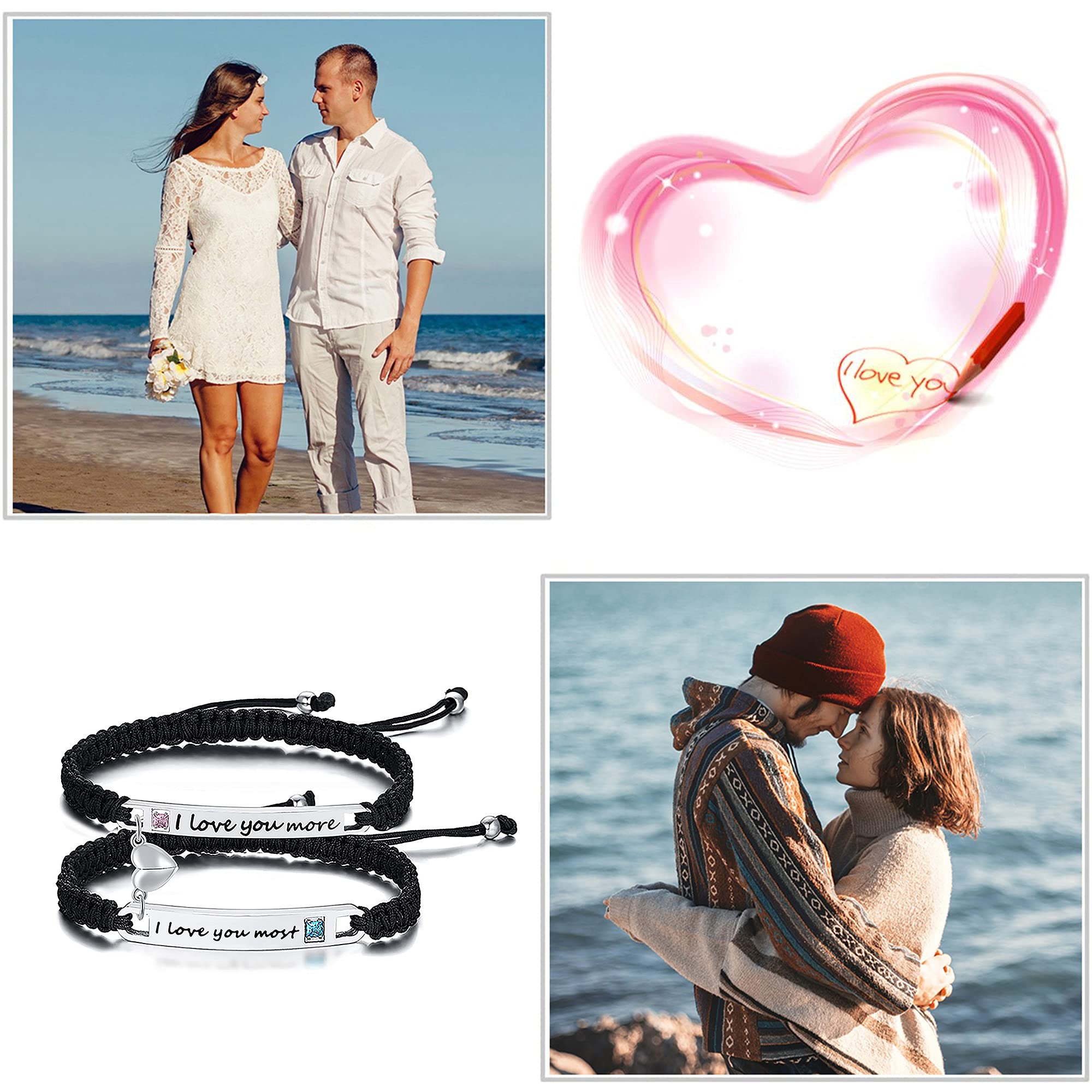 🔥HOT SALE 50%OFF🔥Adjustable heart-shaped woven bracelet set