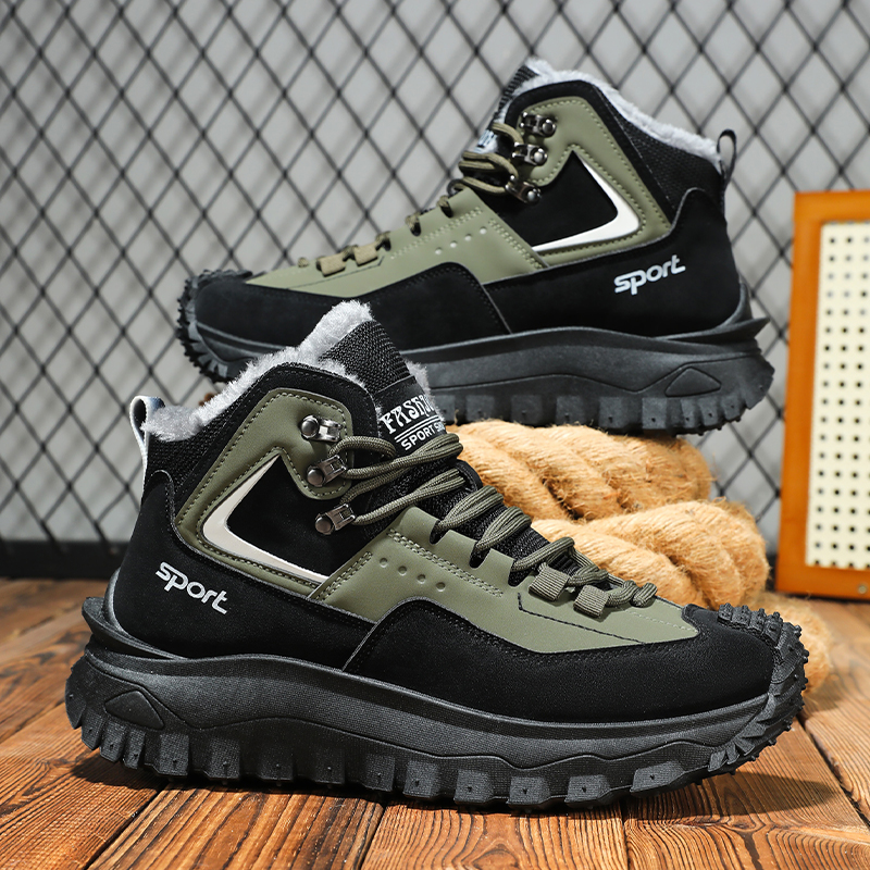 (⏰Разпродажба с ограничено време 70% отстъпка) Мъжки туристически обувки, работни обувки, снежни обувки - водоустойчиви, неплъзгащи се, устойчиви на пробиване и удари; правилна опора на свода и широки пръсти - подходящи за ежедневно носене и приключения н
