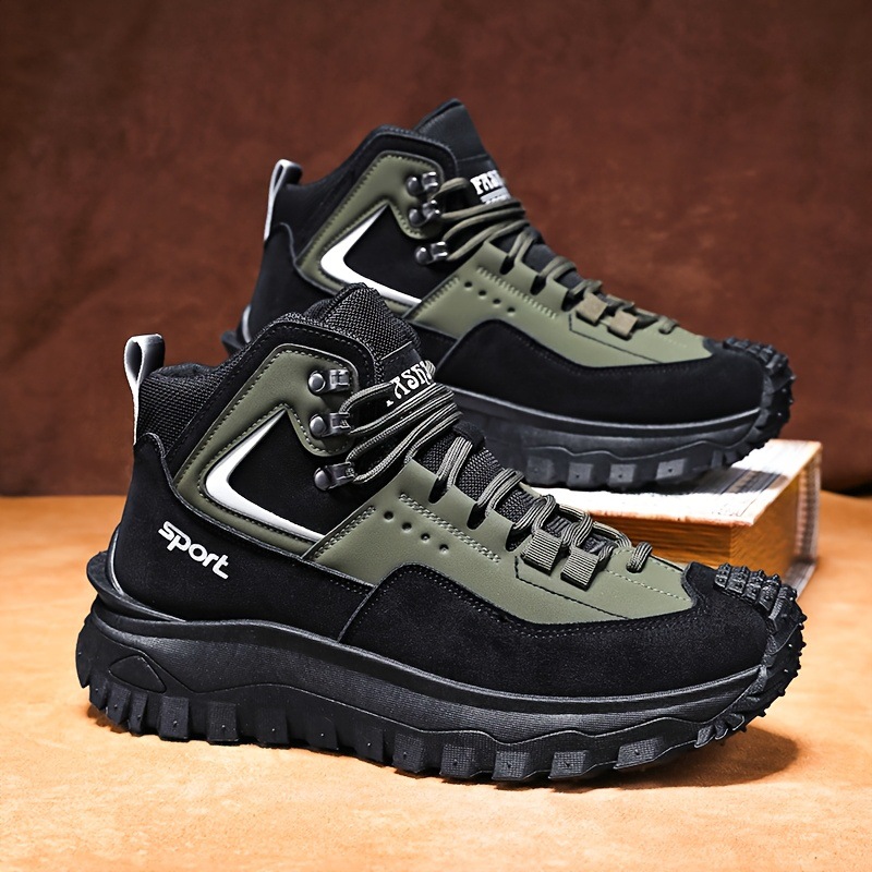 (⏰Разпродажба с ограничено време 70% отстъпка) Мъжки туристически обувки, работни обувки, снежни обувки - водоустойчиви, неплъзгащи се, устойчиви на пробиване и удари; правилна опора на свода и широки пръсти - подходящи за ежедневно носене и приключения н