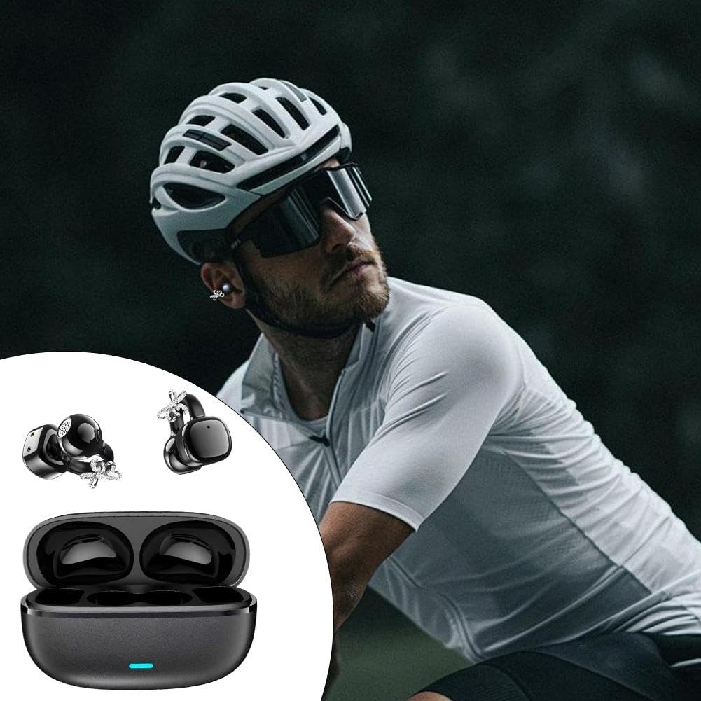 🎧 2026 Нови безжични слушалки с клипс – Отворени Bluetooth слушалки с AI шумопотискане, декорация с кристали и водоустойчивост