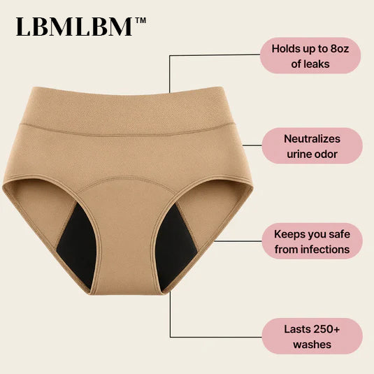 💖Последен ден 50% отстъпка | LBMLBM™ 100% непромокаемо бельо, комплект от 4 броя