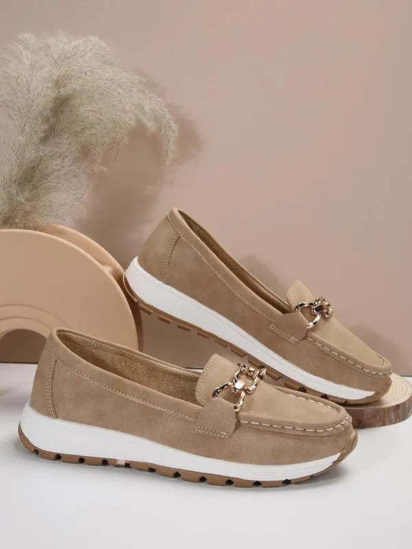 Дамски мокасини без връзки за комфорт и опора при ходене