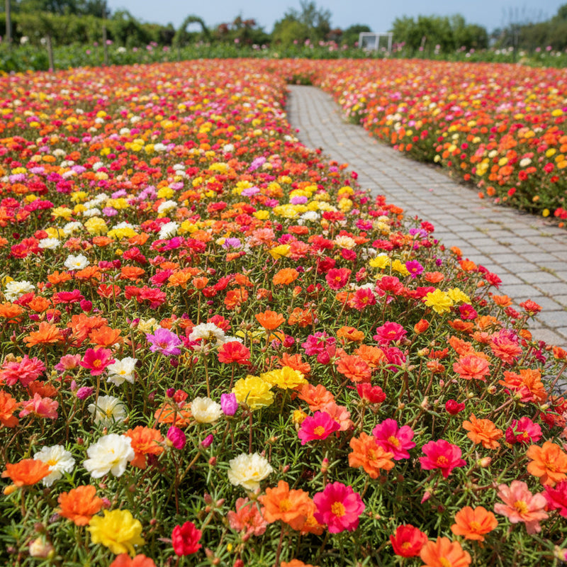 🌹Смесени цветни семена от двуцветна мъхова роза