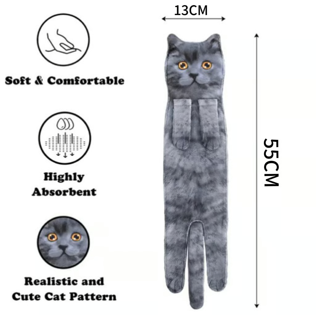 Забавни кърпи за ръце с котки