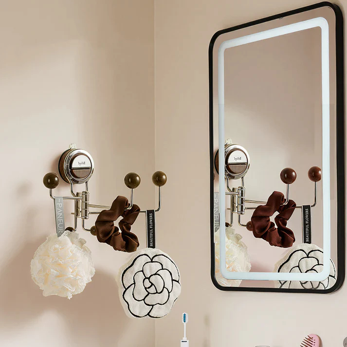 Въртящи се куки за смучене без пробиване – здраво захващане, лесен монтаж на стена