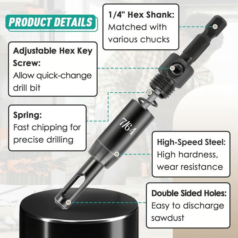 🔥Limited Time 49% Off✨2026 Upgraded Self Centering Drill Bit Set Vix Bits(4PCS)