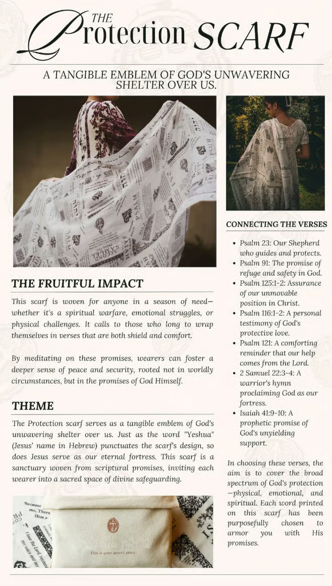 ✝️Ръчно изработен християнски молитвен шал: Защитен шал с библейски стих, обвивка от писанието на Йешуа🙏