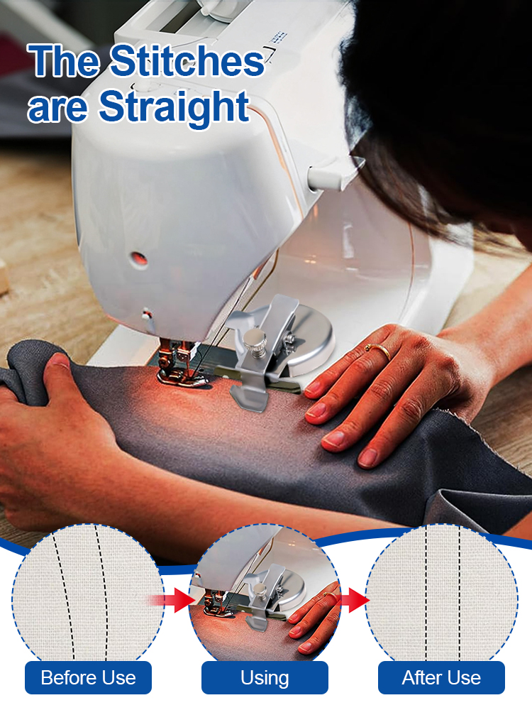 Нов универсален многофункционален магнитен шевен инструмент с магнитна скала, гладачка за ръбове и система против усукване.