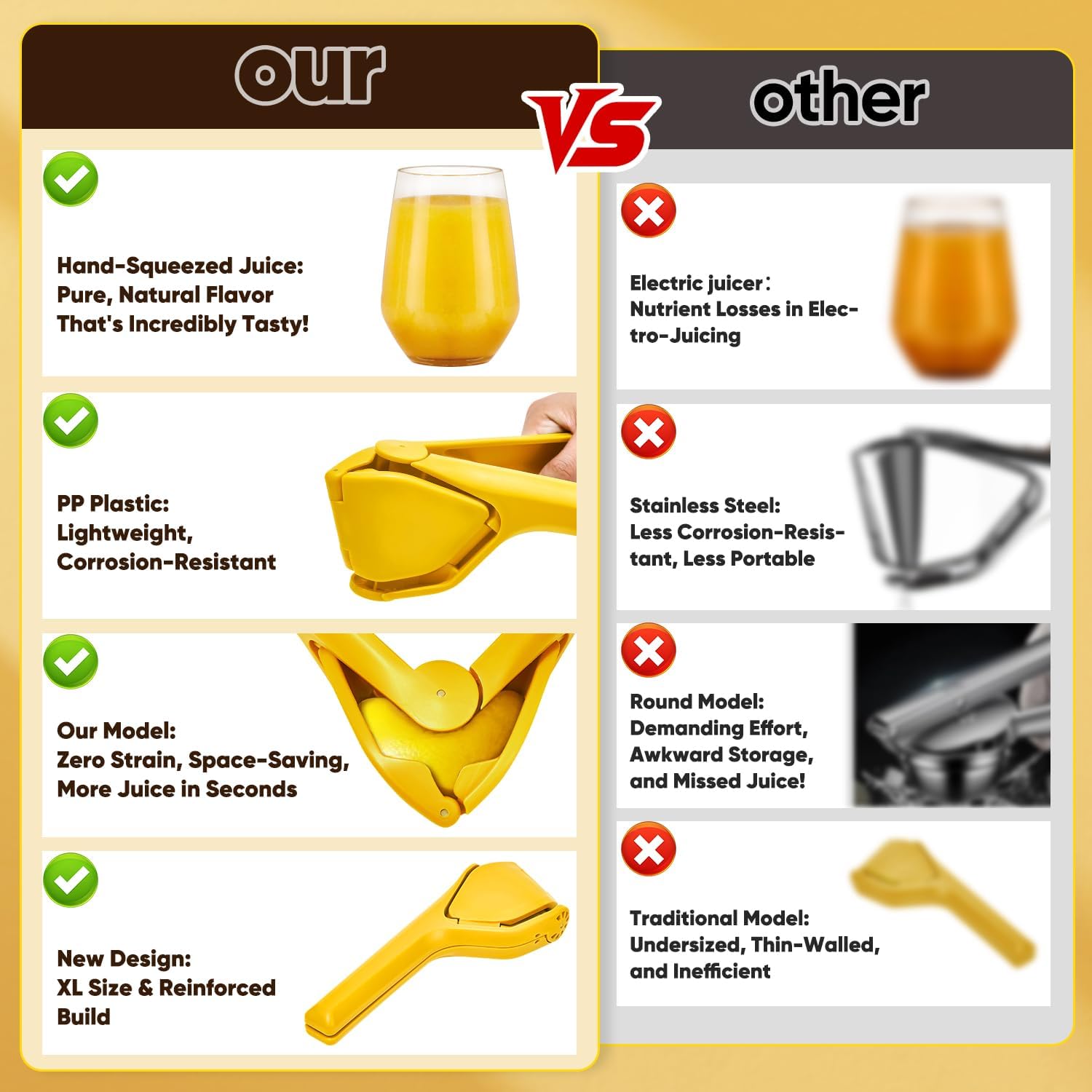 🍋Плосък сокоизстисквачка за лимон