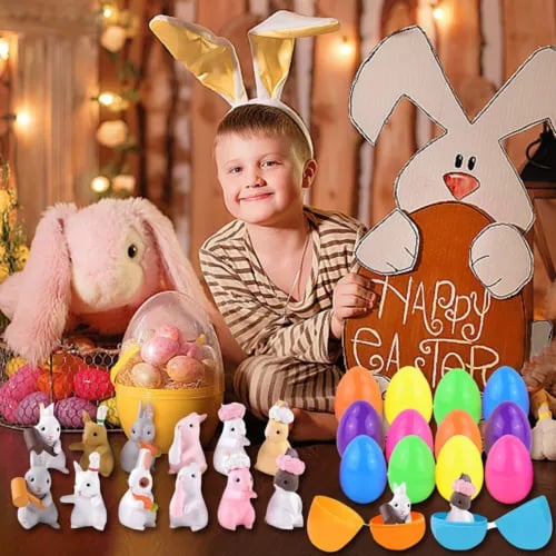 Easter Egg Twisting Toy Squishy Eggs with Surprise for Kids Party Favor 12PCS - Picture 4 of 7