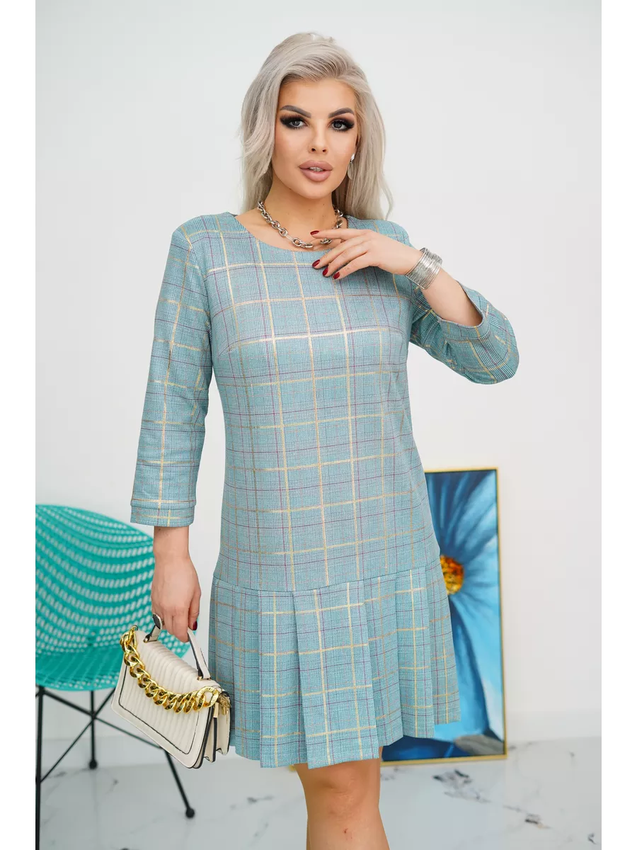 🔥[S-5XL]💜💚Висококачествена модна рокля