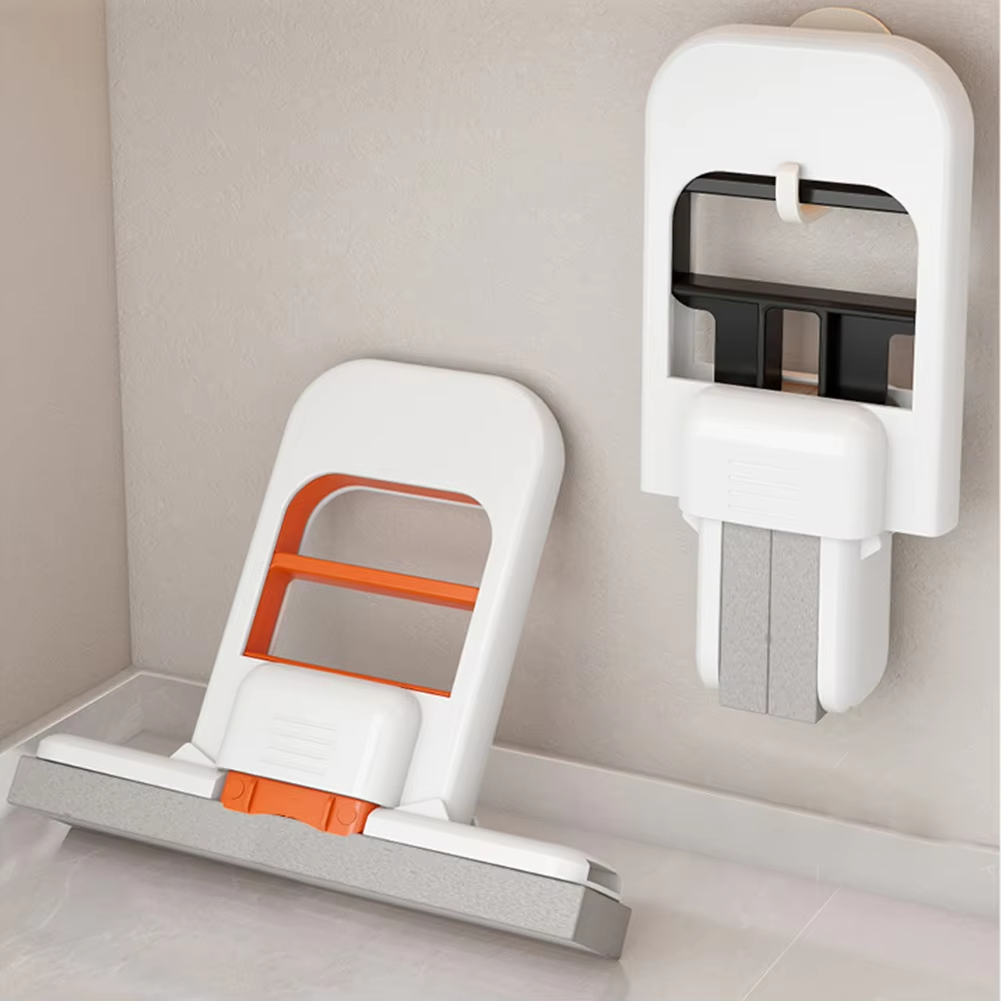 Настолен моп за прах, тесен моп без ръце, подходящ за сухо и мокро почистване в баня и кухня