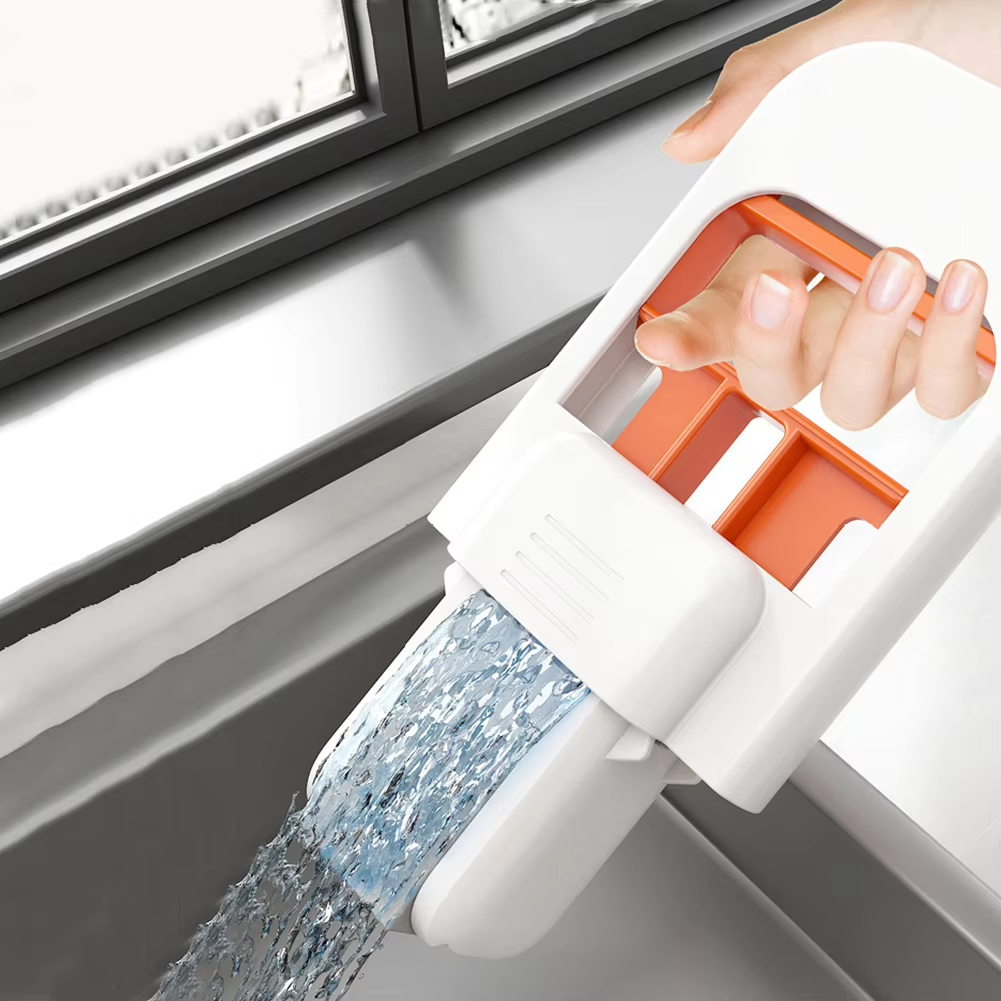 Настолен моп за прах, тесен моп без ръце, подходящ за сухо и мокро почистване в баня и кухня