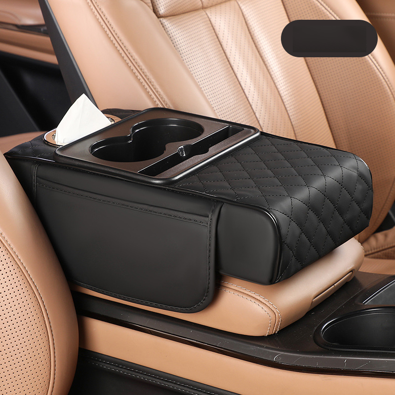 Многофункционална подложка за подлакътници от изкуствена кожа за автомобили