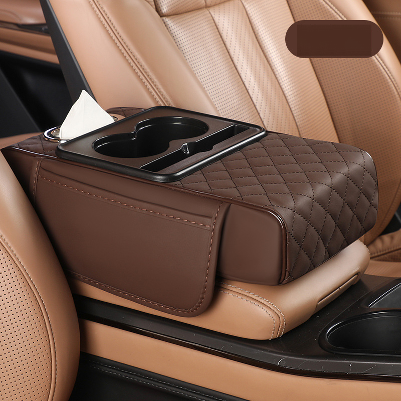 Многофункционална подложка за подлакътници от изкуствена кожа за автомобили