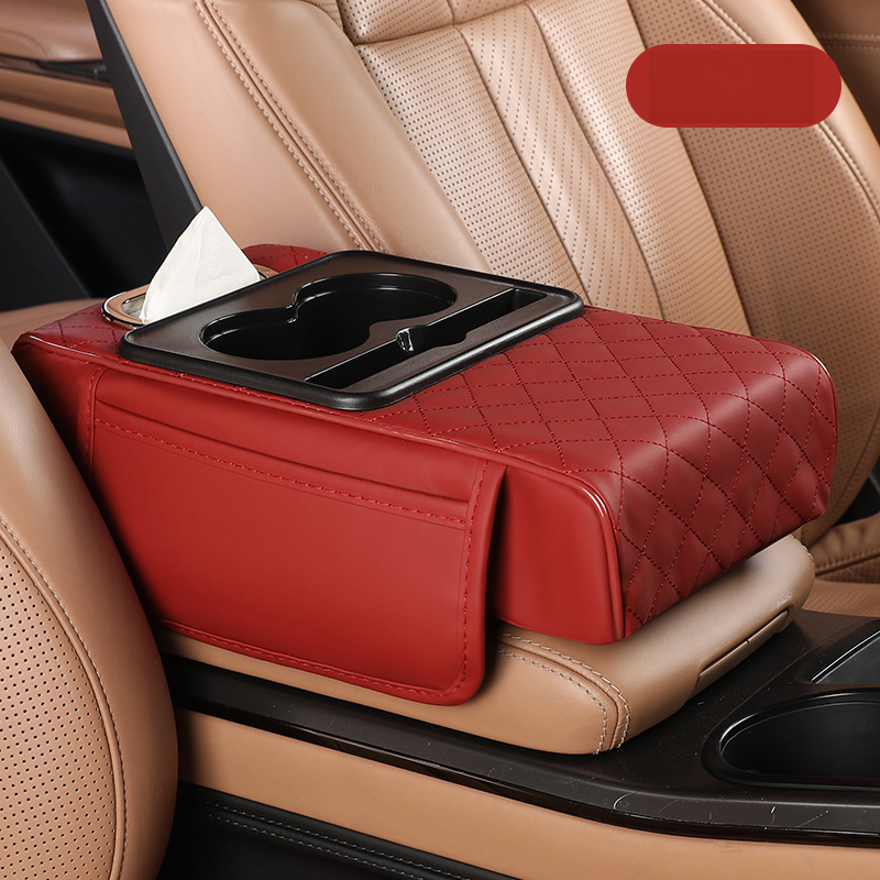 Многофункционална подложка за подлакътници от изкуствена кожа за автомобили