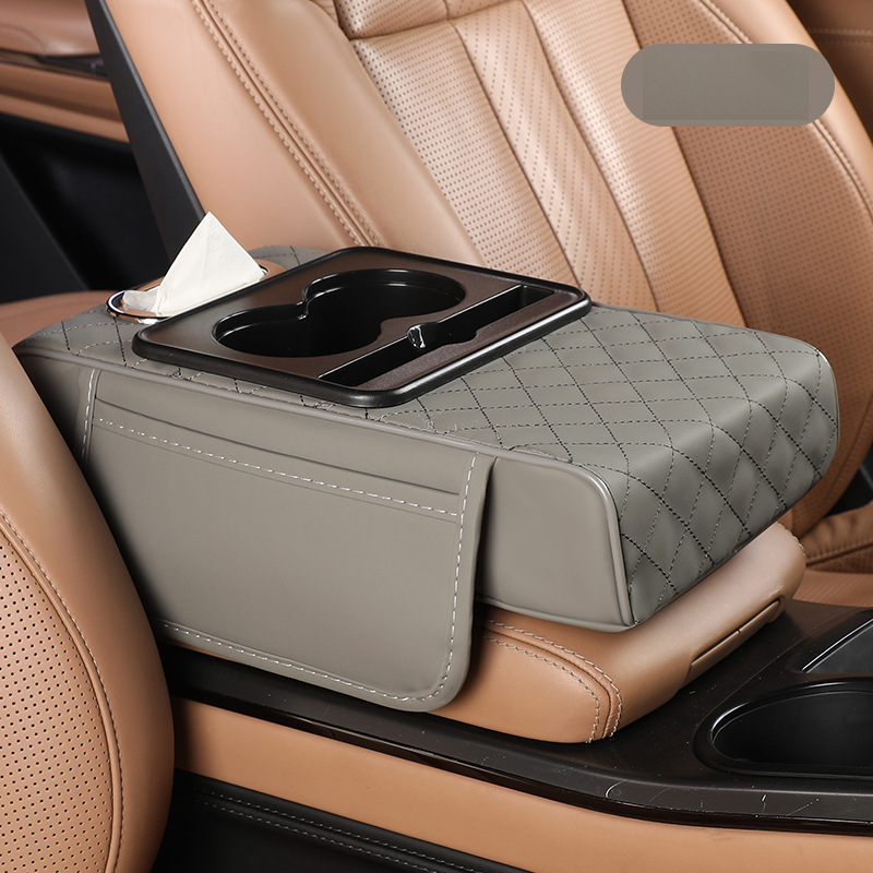 Многофункционална подложка за подлакътници от изкуствена кожа за автомобили