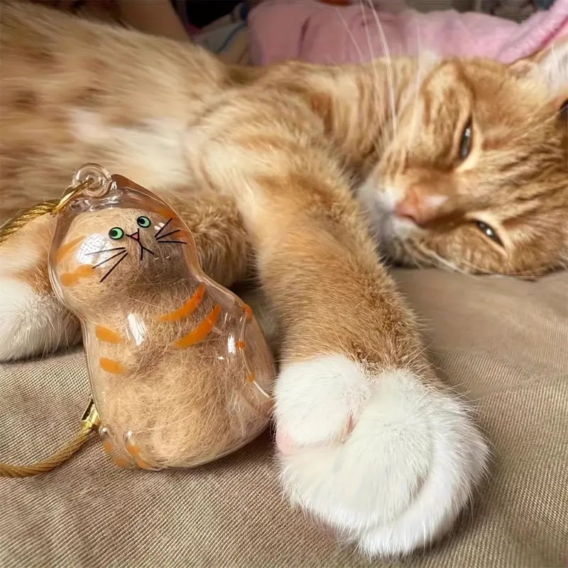 🐾Ключодържател с капсула за памет на домашни любимци