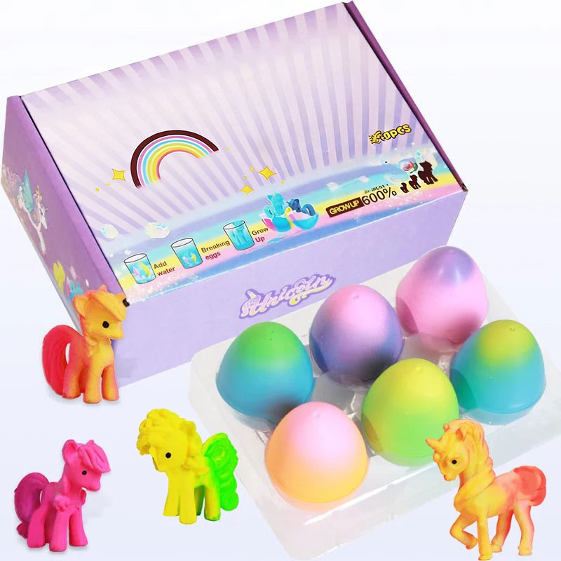 🦄Пакет от 6 яйца за люпене на растящи еднорози