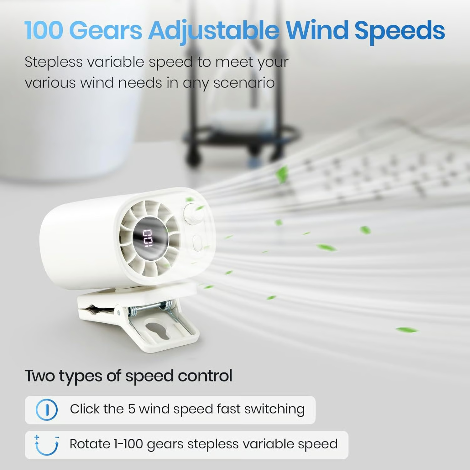 ✨USB презареждащ се мощен охлаждащ вентилатор, най-добрите подаръци