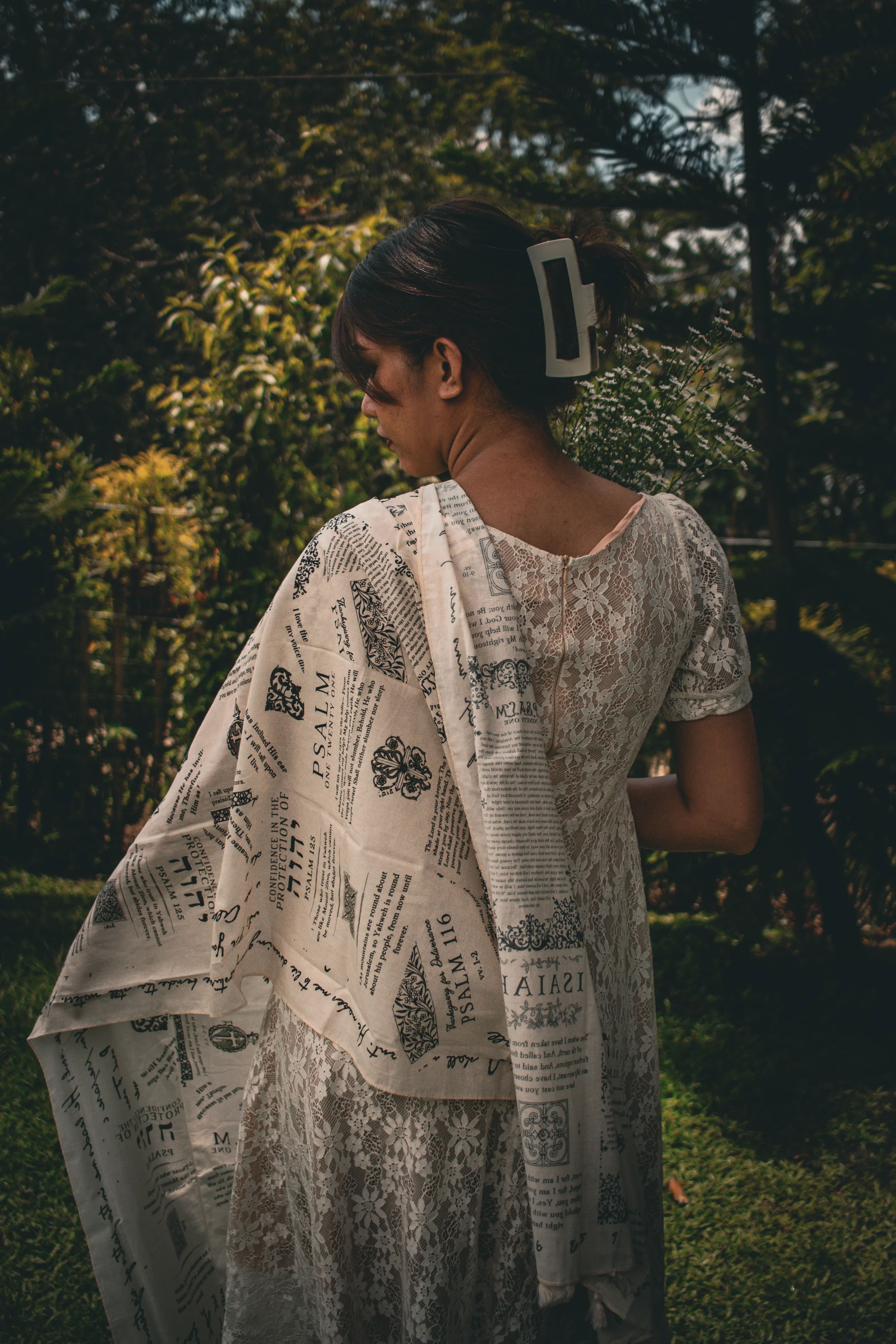 ✝️Ръчно изработен християнски молитвен шал: Защитен шал с библейски стих, обвивка от писанието на Йешуа🙏