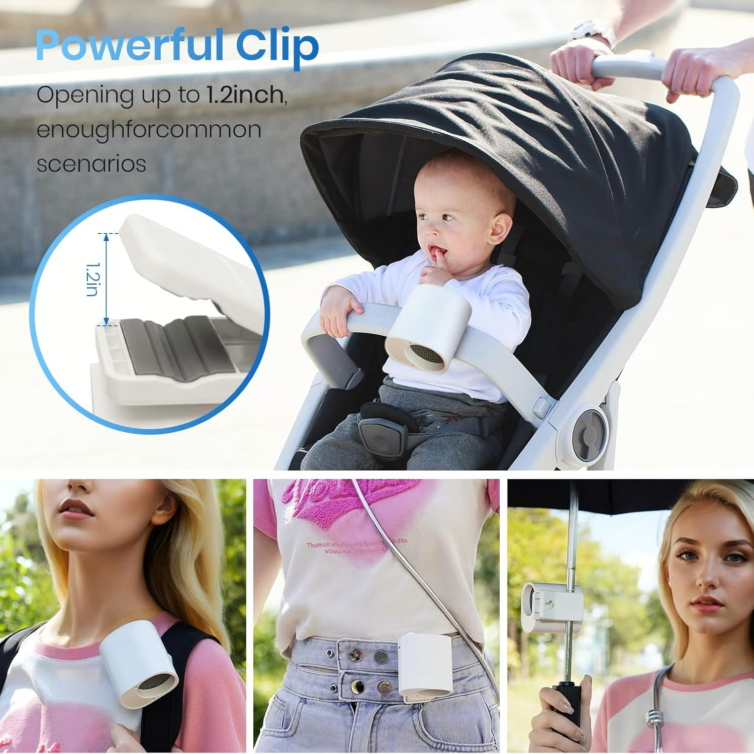 ✨USB презареждащ се мощен охлаждащ вентилатор, най-добрите подаръци