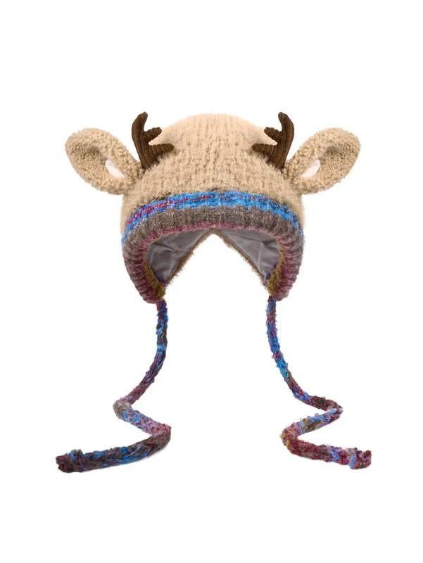 Оригинален дизайн на празнична коледна шапка от еленови рога