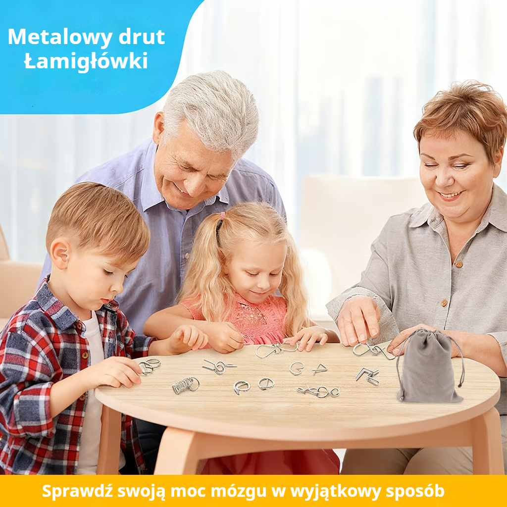 Najlepszy prezent 🎁 Rozwiązywanie metalowych puzzli Montessori