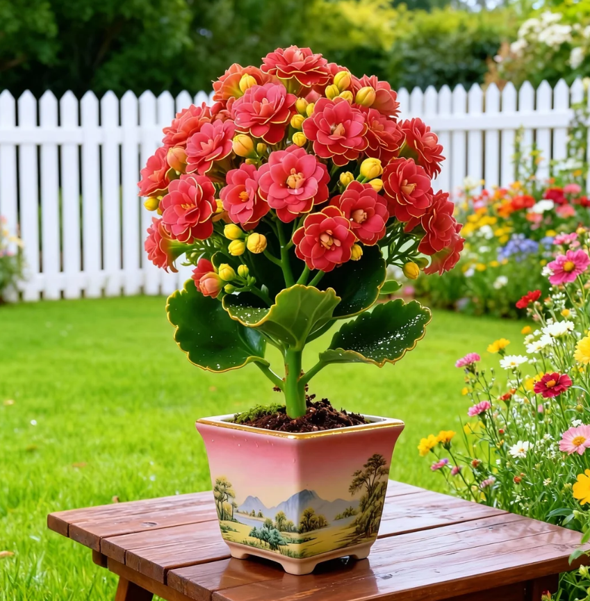 🌸 Каланхое „Здрач океан“ – Вълшебен цвят за вашата градина 🌊✨