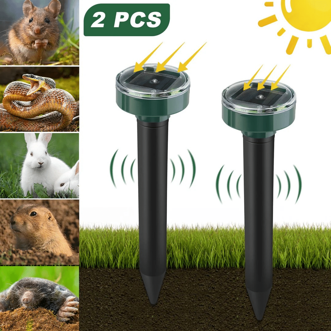 Устройство за борба с вредители в градината, захранвано със слънчева енергия