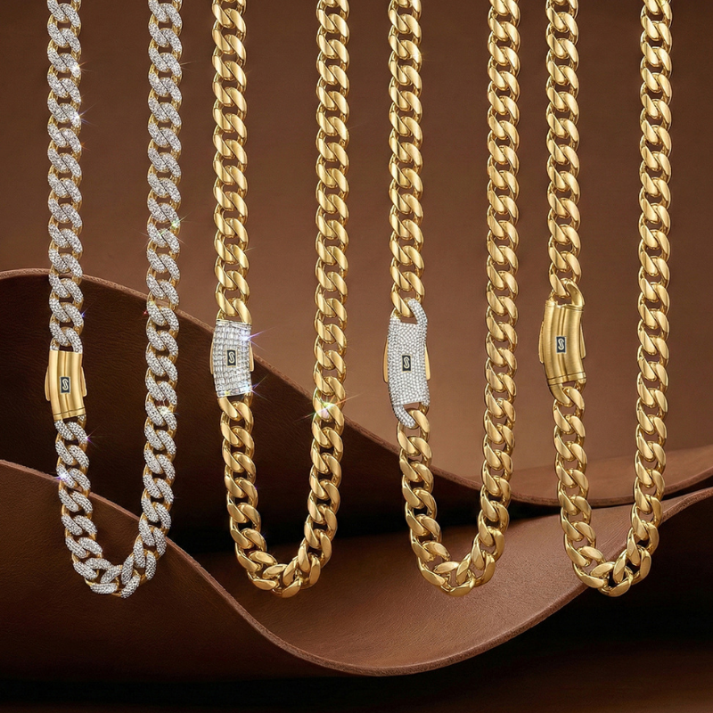 Men's Necklace - Monaco Chain CLASSIC Plain