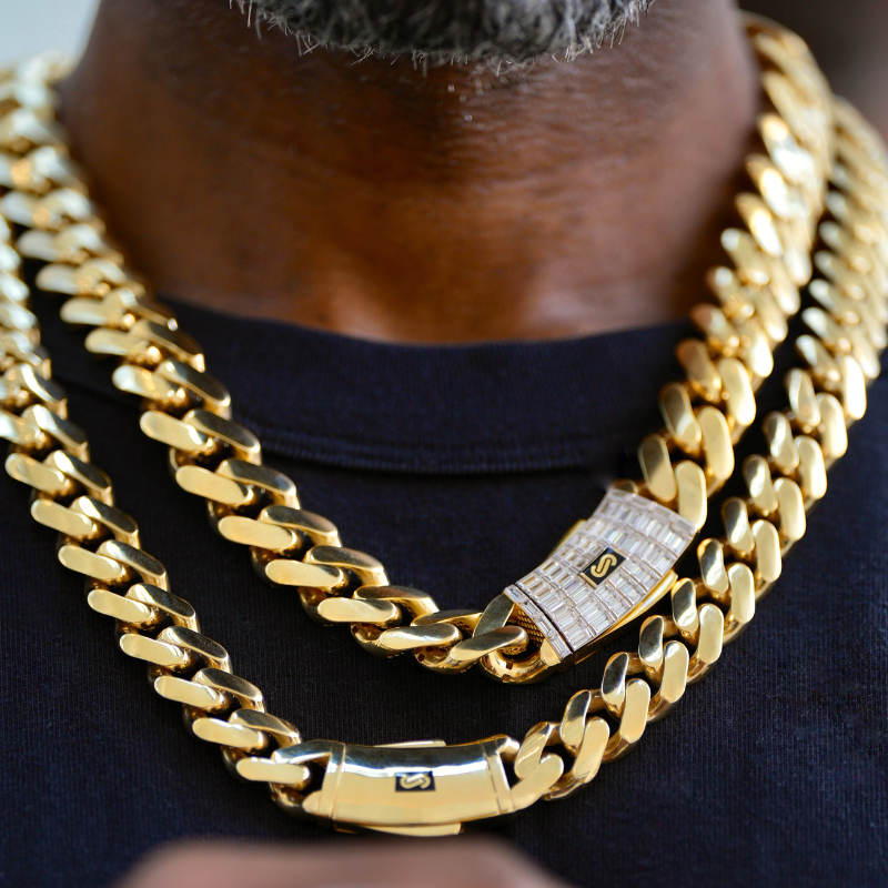 Men's Necklace - Monaco Chain CLASSIC Plain