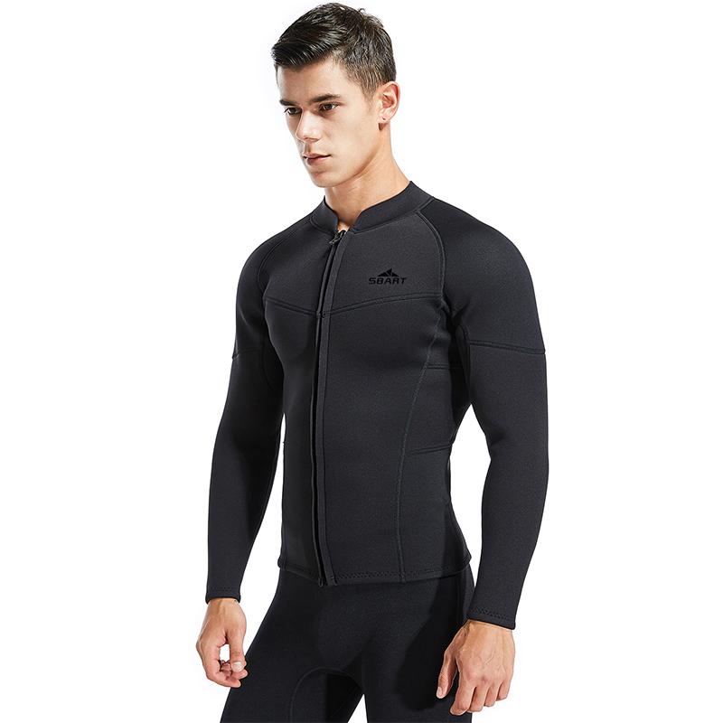 Sbart Surfsuit Diving Suit Diving Professional Wet Suit Diving Limestone Mens 3mm Wetsuit Topper Neoprene Wetsuit Jacket-SBART SPORTS