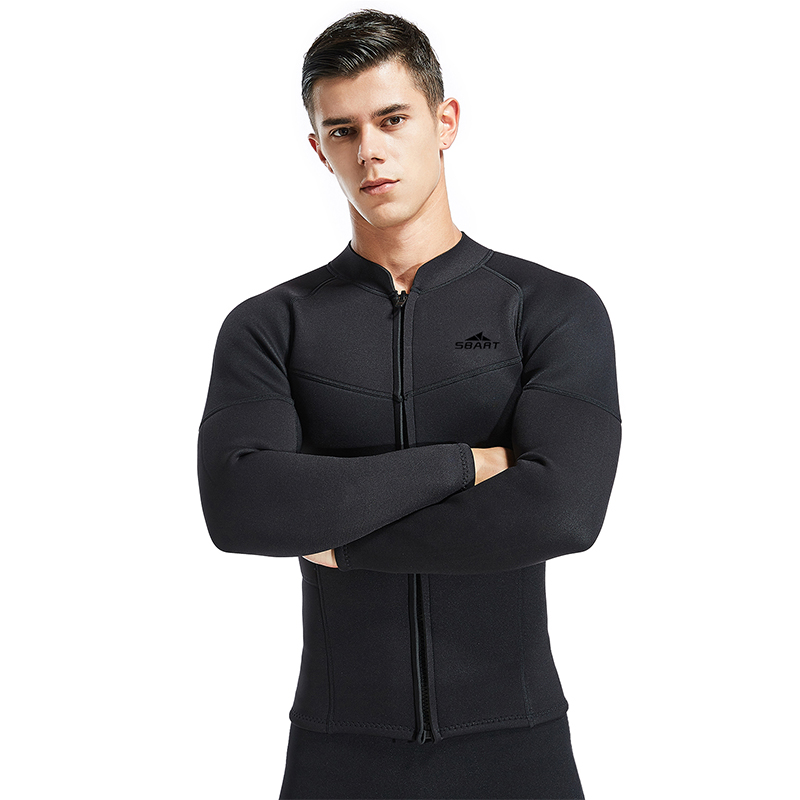 Sbart Surfsuit Diving Suit Diving Professional Wet Suit Diving Limestone Mens 3mm Wetsuit Topper Neoprene Wetsuit Jacket-SBART SPORTS