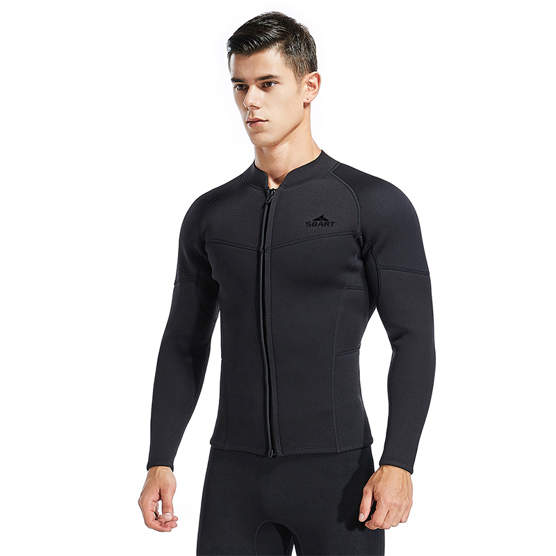 Sbart Surfsuit Diving Suit Diving Professional Wet Suit Diving Limestone Mens 3mm Wetsuit Topper Neoprene Wetsuit Jacket-SBART SPORTS