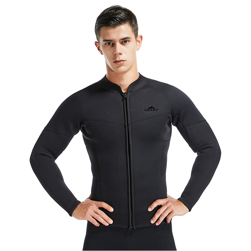 Sbart Surfsuit Diving Suit Diving Professional Wet Suit Diving Limestone Mens 3mm Wetsuit Topper Neoprene Wetsuit Jacket-SBART SPORTS