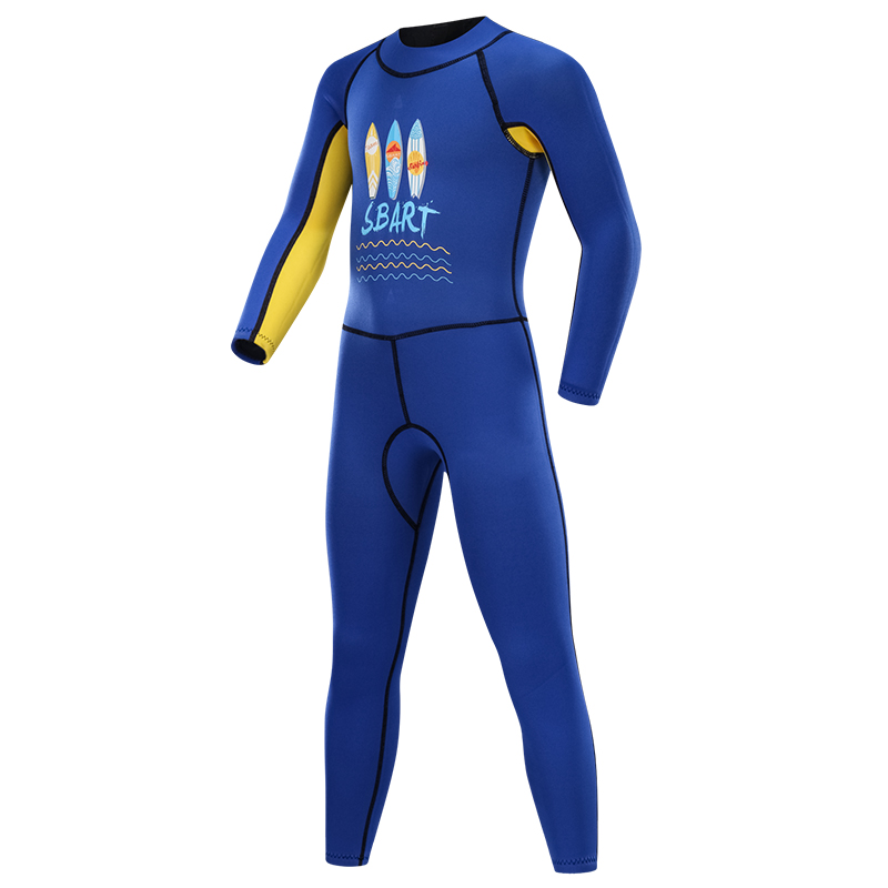 OEM Cute Printed 2mm Neoprene Wet Suit Anti-UV Diving Suit Children Spring Suit Kids Diving Swimming Surfing Wetsuit-SBART SPORTS