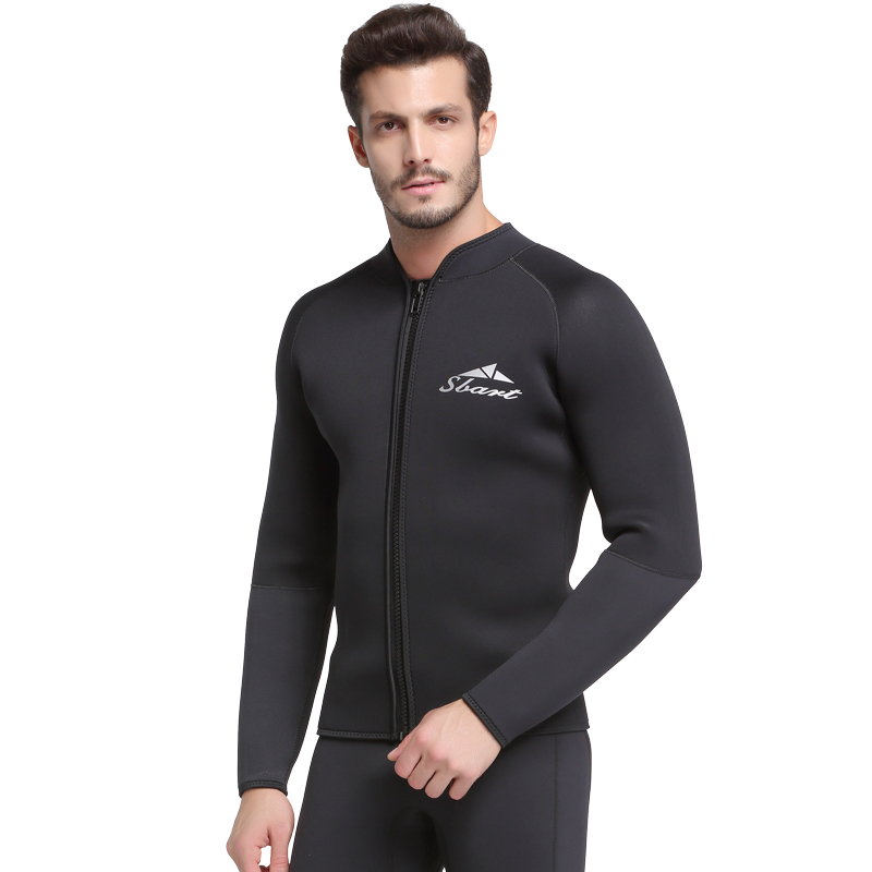 Sbart Mens Wetsuit Topper Traje De Neopreno Wet Suit Traje De Buceo 5mm Neoprene Wetsuit Jacket Diving Suit Surf Wetsuit-SBART SPORTS