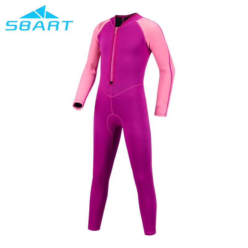 Sbart Children 2MM Wet Suit Full Body Back Zipper Diving Suit Neoprene Swimming Diving Surfing Wetsuit for Kids-SBART SPORTS