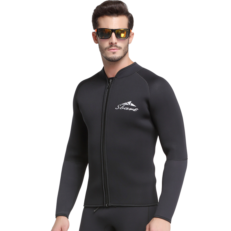Sbart Surfsuit Diving Suit Diving Professional Wet Suit Diving Limestone Mens 3mm Wetsuit Topper Neoprene Wetsuit Jacket-SBART SPORTS