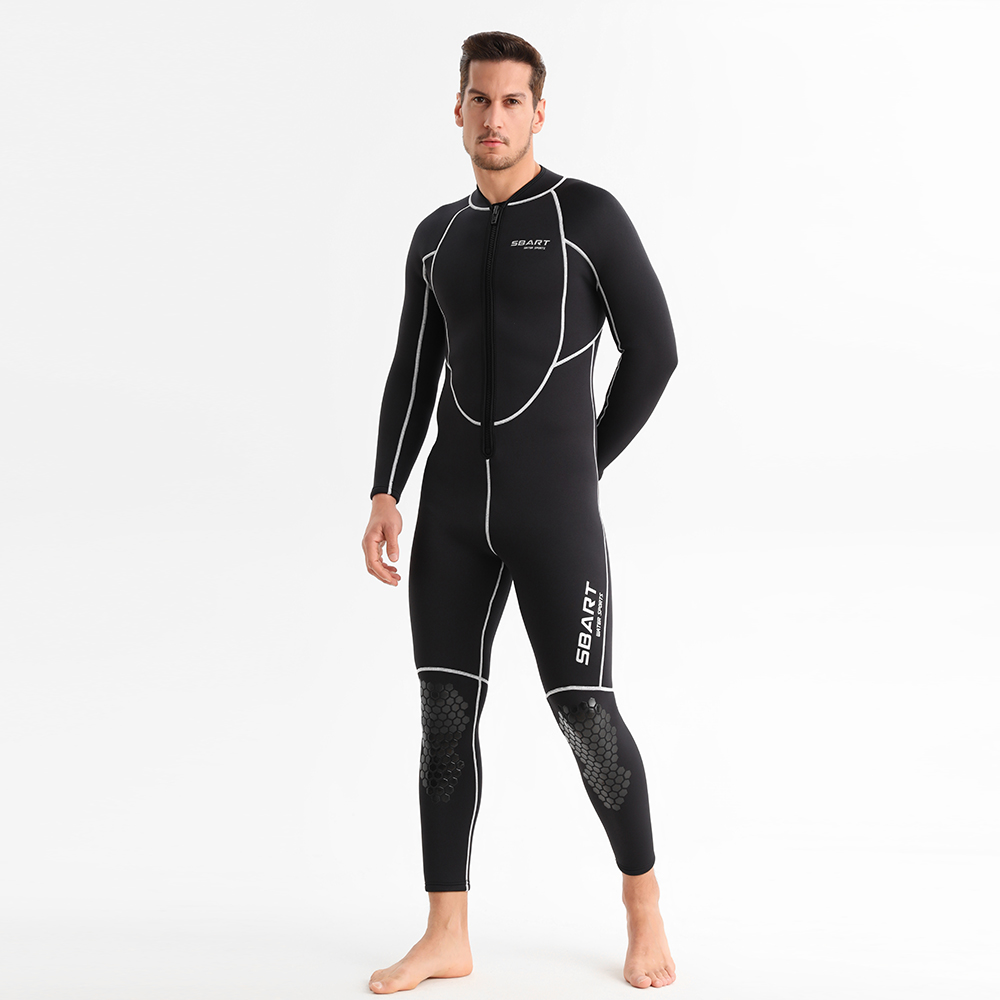 3mm Front Zip Neoprene Wetsuit for Men & Women – Easy On Diving & Surf Suit