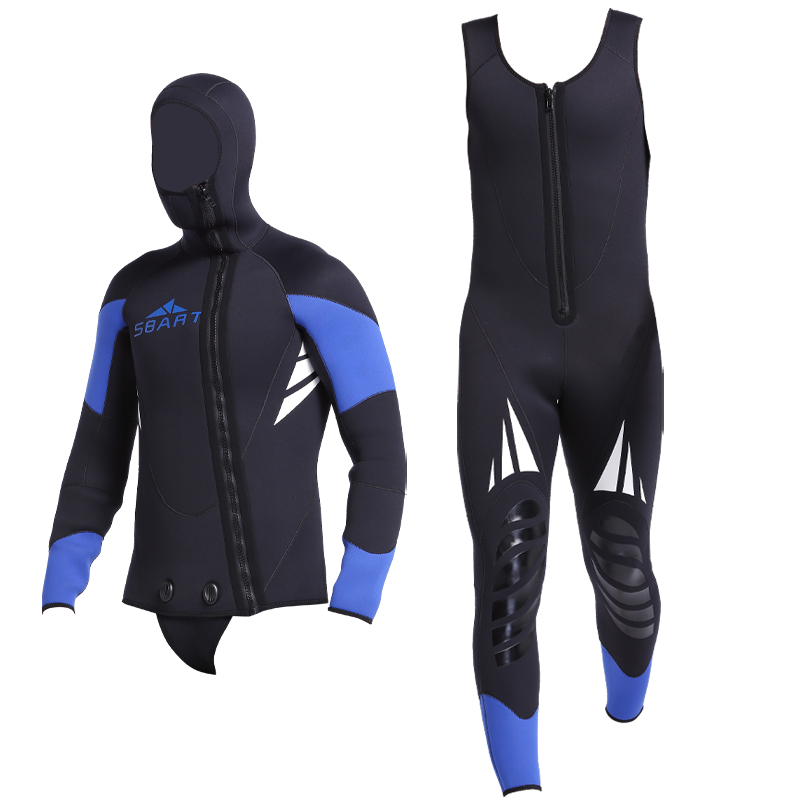 Unisex Custom Sportswear 5mm Diving Suit and 3mm Neoprene Surf Wetsuits Two Pieces Breathable Spearfishing Wet Suits-SBART SPORTS