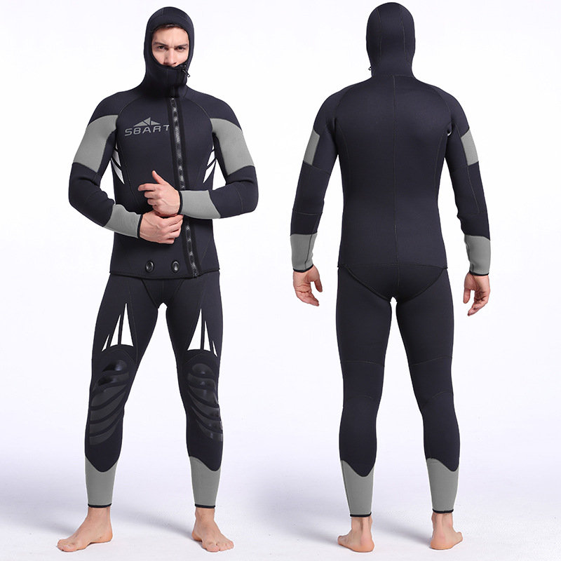 Unisex Custom Sportswear 5mm Diving Suit and 3mm Neoprene Surf Wetsuits Two Pieces Breathable Spearfishing Wet Suits-SBART SPORTS