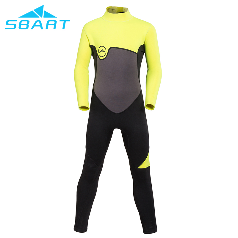Sbart Kids Neoprene Wetsuit 2MM Diving Suits Neoprene Wet Suit Full Body Back Zipper Kids Diving Swimming Surfing Wetsuit-SBART SPORTS