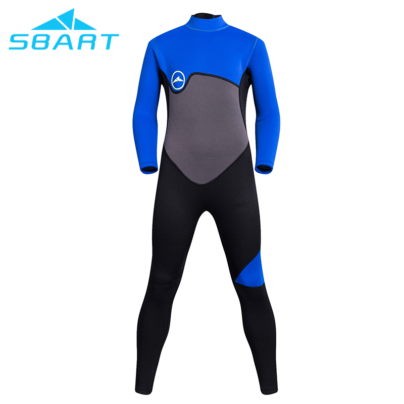 Sbart Kids Neoprene Wetsuit 2MM Diving Suits Neoprene Wet Suit Full Body Back Zipper Kids Diving Swimming Surfing Wetsuit-SBART SPORTS