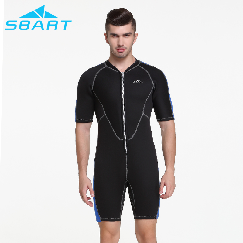 Sbart Traje Buceo Surf Wear Neoprene Shorty Wet Suit Front Zip Full Body Canyon Diving Suit 2MM Neoprene Diving Surf Wetsuit-SBART SPORTS
