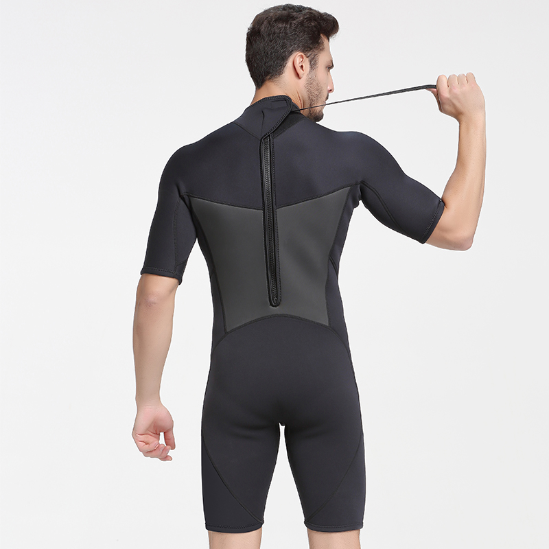 Sbart Short Sleeve Wet Suit 2mm Neoprene Diving Suit Spring Diving Surfing Wetsuit With Back Zipper-SBART SPORTS