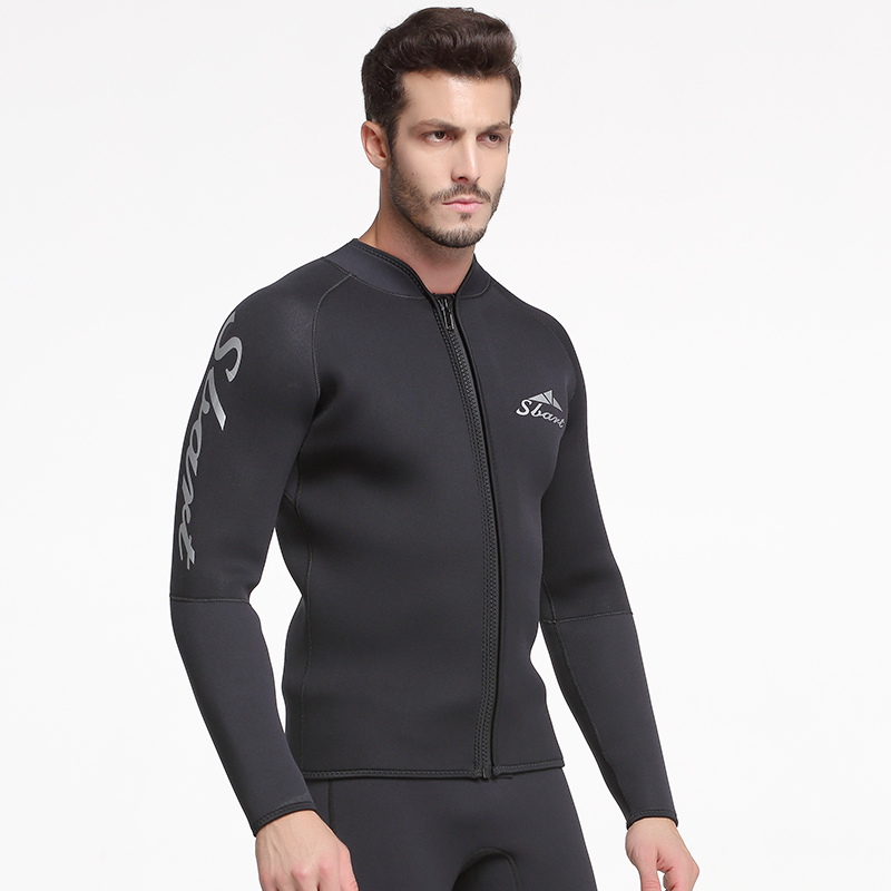 Sbart Mens Wetsuit Topper Traje De Neopreno Wet Suit Traje De Buceo 5mm Neoprene Wetsuit Jacket Diving Suit Surf Wetsuit-SBART SPORTS