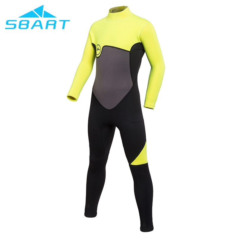 Sbart Kids Neoprene Wetsuit 2MM Diving Suits Neoprene Wet Suit Full Body Back Zipper Kids Diving Swimming Surfing Wetsuit-SBART SPORTS